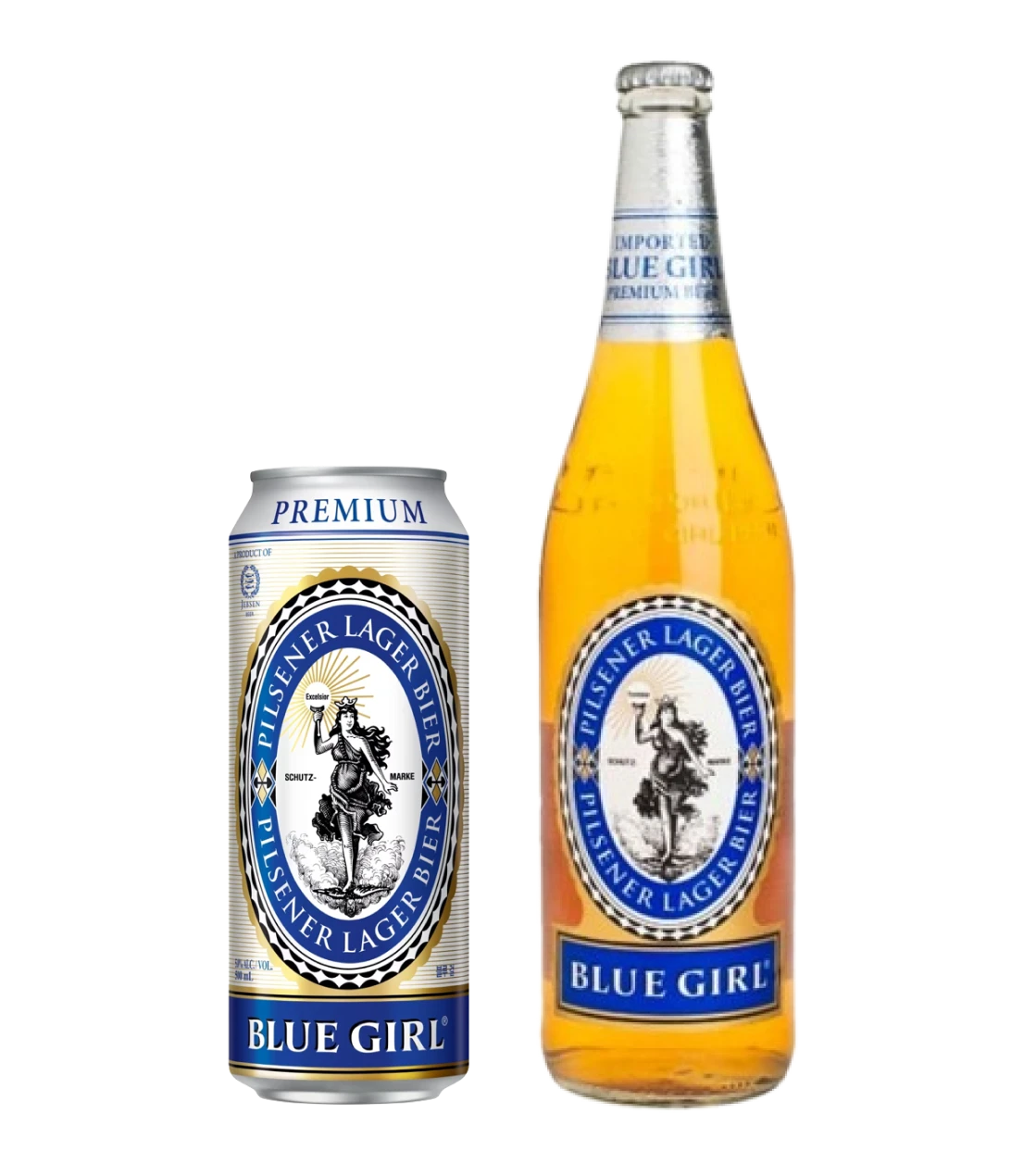 블루걸 캔맥주 제품 이미지