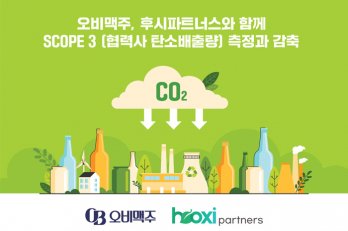 오비맥주, 후시파트너스와 손잡고 협력사 탄소배출 측정·관리