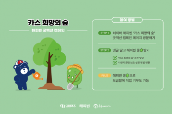 오비맥주, 네이버 해피빈과  ‘카스 희망의 숲’ 굿액션 캠페인